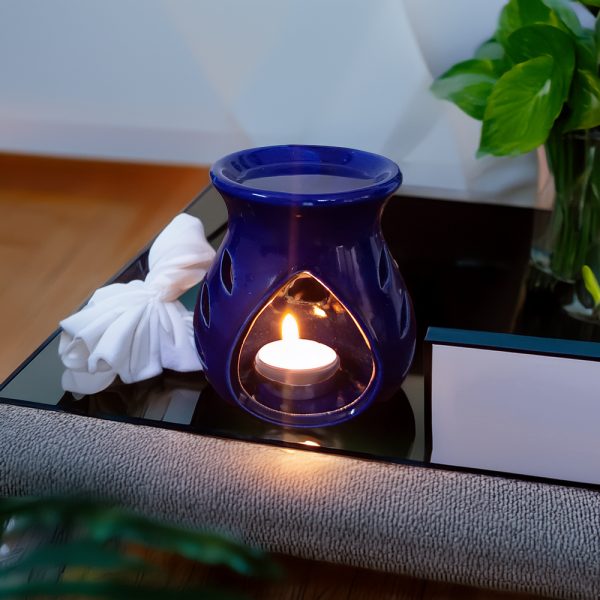 Ceramic Aroma Diffuser - Blue - Image 3